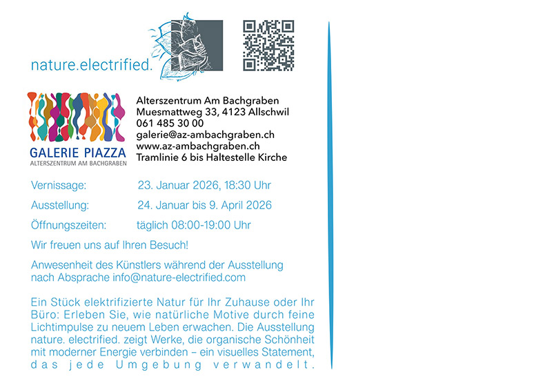 Einladungskarte Ausstellung Allschwill
